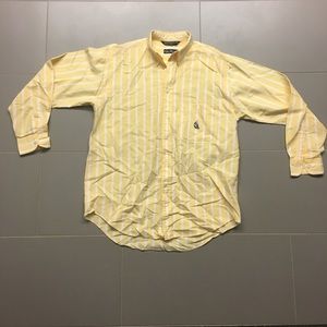 Nautica Long Sleeve Striped Polo - Sz M